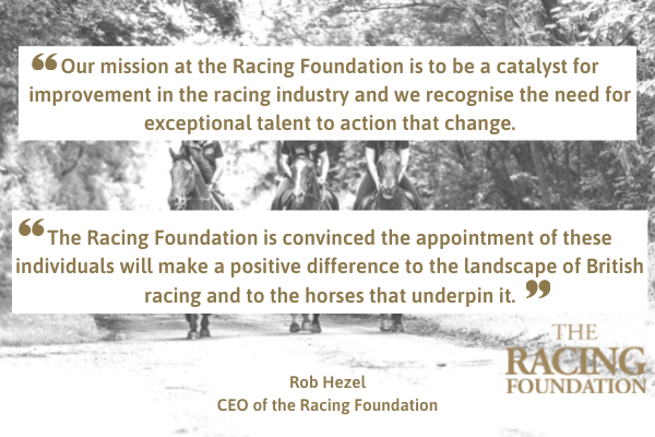 Horse Welfare Board Appoints High-Calibre Strategy Implementation Team Funded by the Racing Foundation Image Horse Welfare Board Appoints High-Calibre Strategy Implementation Team Funded by the Racing Foundation Image